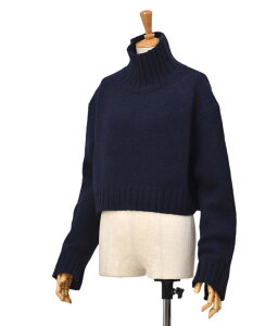 �yFINAL SALE�z�ysizeXS�zroberto collina�y���x���g �R���[�i�z�N���b�v�h�n�C�l�b�N �j�b�g A32003 10 NAVY �E�[�� �J�V�~�� �l�C�r�[