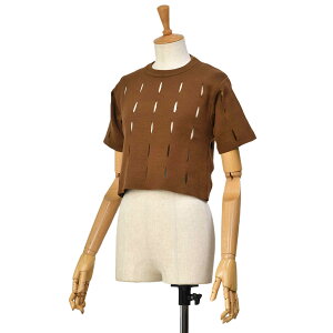 �yFINAL SALE�z�ysizeXS�zSCAGLIONE�y�X�J���I�[�l�z�N���[�l�b�N�����j�b�g DMC020 101 BROWN �R�b�g�� �u���E��