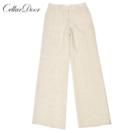 Cellar Door【セラードアー】リネンワイドパンツ IMA L130 03 リネン キナリ