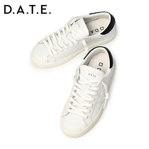 �y4/14(��)20�F00�` �ő�5,000�~�I�t�N�[�|���zD.A.T.E.�y�f�C�g�z�X�j�[�J�[ HILL LOW CALF WHITE BLACK �z���C�g�u���b�N