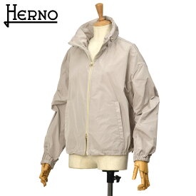 【決算大感謝SALE】HERNO【ヘルノ】スタンドショートブルゾン GI000280D 12483Z 9402 ポリエステル グレージュ