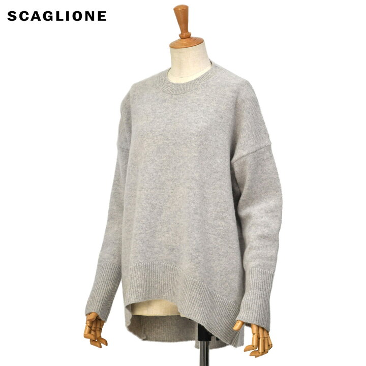 楽天市場】SCAGLIONE【スカリオーネ】カシミヤクルーネックニット 