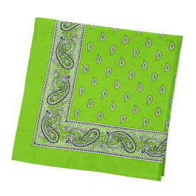 GLARNER TUECHLI【グラーナートゥエッチリ】バンダナ・ハンカチ BANDANA PAISLEY LEMON GREEN レモングリーン