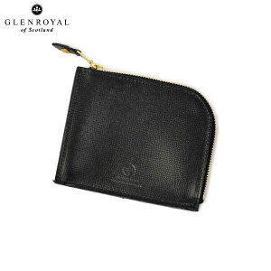 GLENROYAL�y�O�������C�����zNEW ZIPMINIPURSE WITH GUSSET SAFFIANO NEW BLACK 03-6043 �~�j�p�[�X �u���C�h�����U�[ �u���b�N