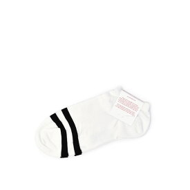 CORGI【コーギー】スニーカーソックス靴下 70-45-4797 TRAINER SOCKS コットン 薄手 WHITE BKACK ホワイトブラック