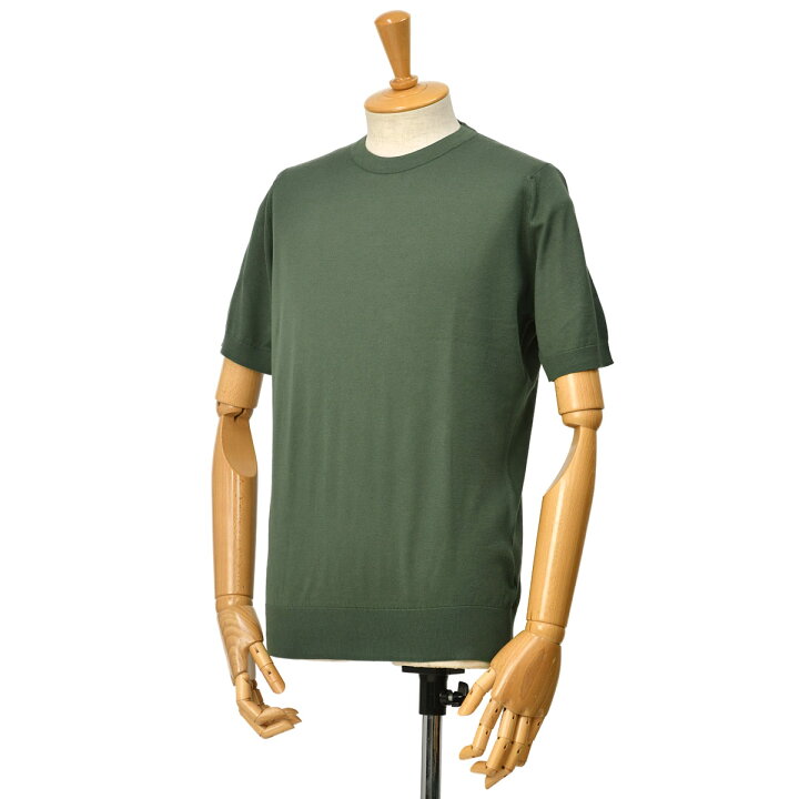 JOHN SMEDLEY 拾う ジョンズメドレー 3 ダークカーキ カシミヤ