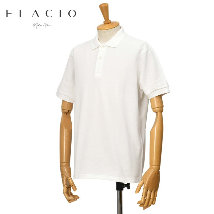 楽天市場】ELACIO【エラシオ】半袖 鹿の子ポロシャツ Orge オルジュ 