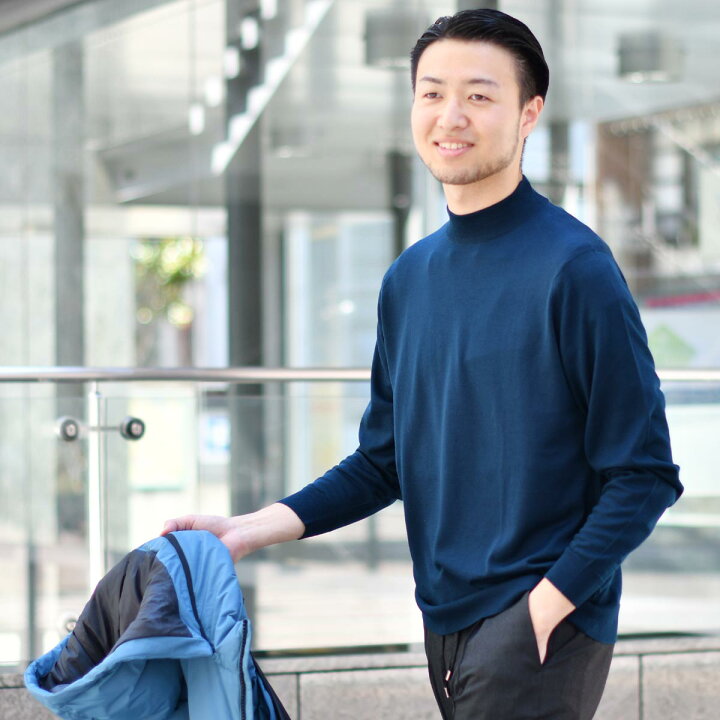 楽天市場】JOHN SMEDLEY【ジョンスメドレー】モックネックニット 30G 