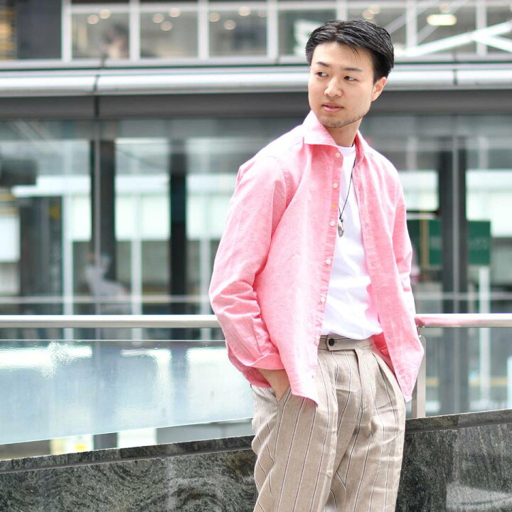楽天市場】Giannetto【ジャンネット】コットンリネンシャツ 