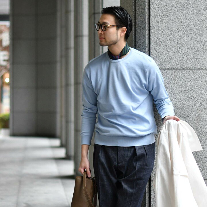 楽天市場】JOHN SMEDLEY【ジョンスメドレー】クルーネックニット 