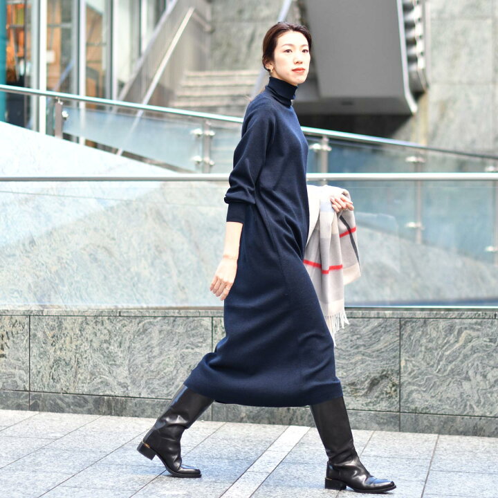 楽天市場】【FINAL SALE】three dots【スリードッツ】ニットワンピース 