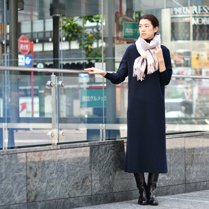 楽天市場】【FINAL SALE】three dots【スリードッツ】ニットワンピース 