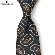 【 最大5,000円オフクーポン】FRANCOBASSI【フランコバッシ】ネクタイ K04 4 シルク ペイズリー ネイビー…
