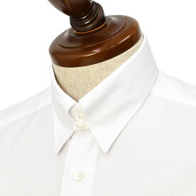 BARBA【バルバ】タブカラーシャツ TAB 40145 1 コットン ロイヤルオックス ホワイト
