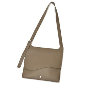 CHAMBORD SELLIER【シャンボールセリエ】フラップショルダーバッグ 876 GARRONE LAGUN TAUPE/SILVER シボ革 トープ