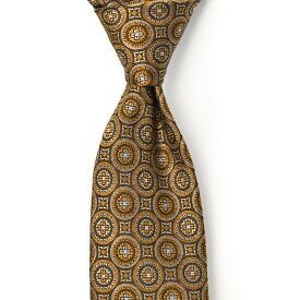 TIEYOURTIE【タイユアタイ】ネクタイ 14951 05 セッテピエゲ シルク 小紋 ブラウン