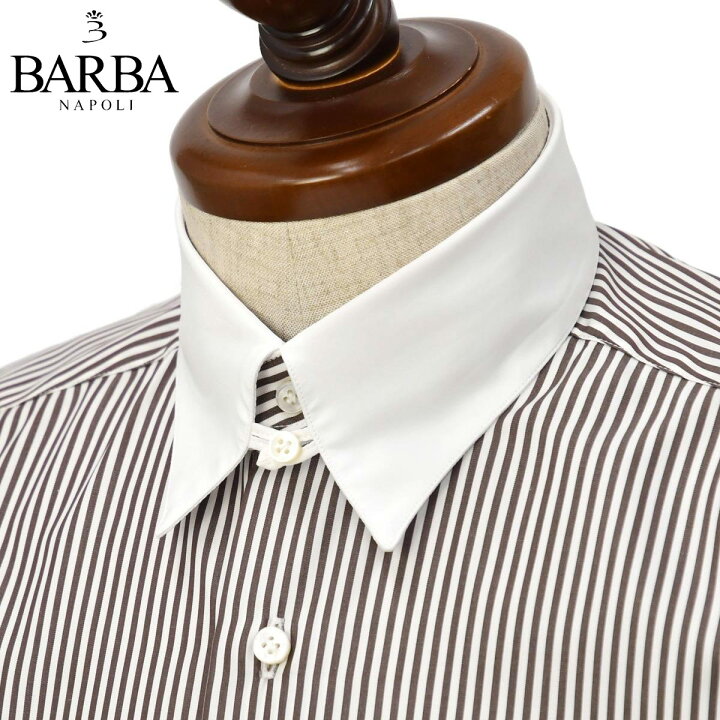 楽天市場】BARBA【バルバ】タブカラーシャツ TAB U07197R コットン 