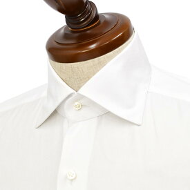 BARBA【バルバ】セミワイドカラーシャツ DENDY PZ5009U コットン ロイヤルオックス ホワイト