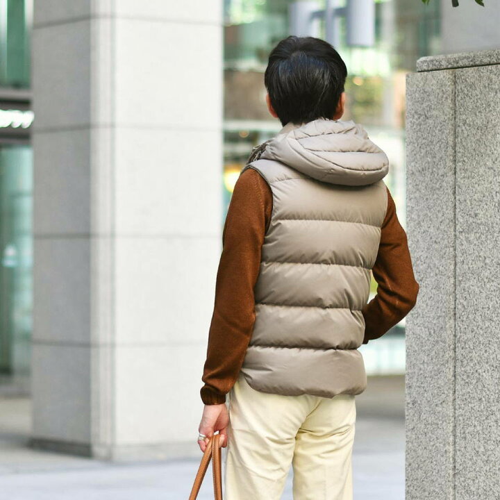 楽天市場】MOORER【ムーレー】フード付ダウンベスト FIRE WK VISONE  