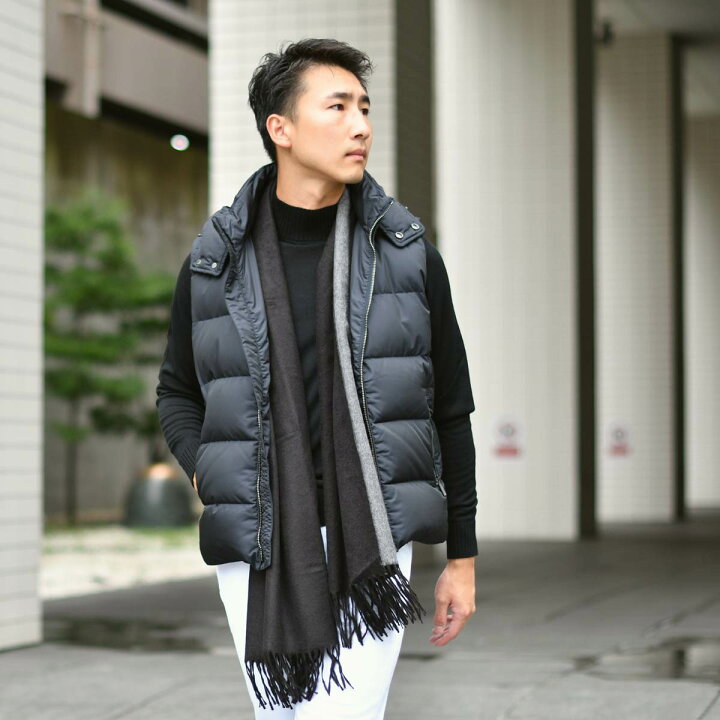 楽天市場】【size44,48】MOORER【ムーレー】フード付ダウンベスト FIRE  