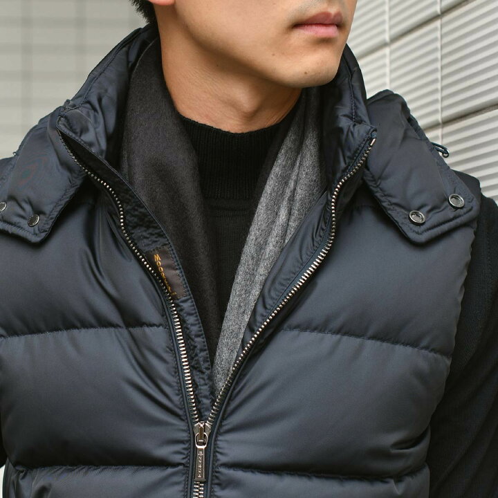 楽天市場】【size44,48】MOORER【ムーレー】フード付ダウンベスト FIRE  