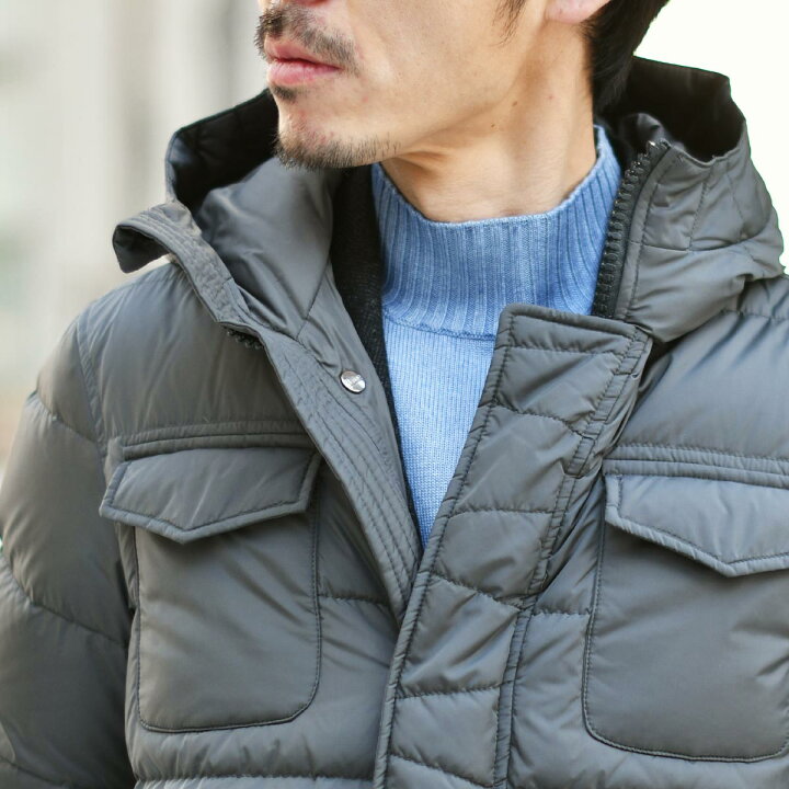 楽天市場】【size44】HERNO【ヘルノ】フードダウンブルゾン PI0191U 