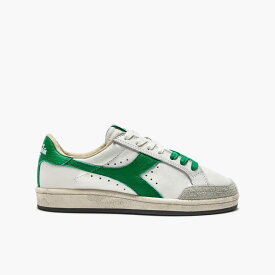 【MEN/WOMEN】 Diadora (ディアドラ) PRESTIGE USED ホワイト グリーン ユニセックス スニーカー HERITAGEコレクション