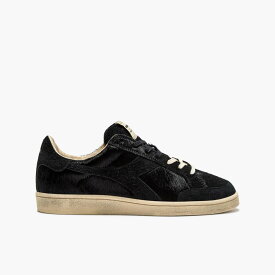 【SALE価格 30%OFFで23100円】 【MEN/WOMEN】 Diadora (ディアドラ) PRESTIGE LUX ITALIA ブラック レディース スニーカー HERITAGEコレクション