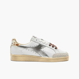 【MEN/WOMEN】 Diadora (ディアドラ) PRESTIGE SAFARI WN ホワイト ブラウン レディース スニーカー HERITAGEコレクション