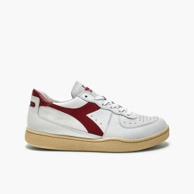 【SALE価格 58%OFFで14900円】 【MEN/WOMEN】 Diadora (ディアドラ) MI BASKET LOW USED ホワイト ユニセックス スニーカー HERITAGEコレクション