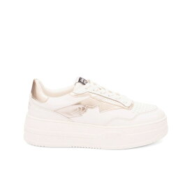 【2026年モデル】 【正規商品】 【WOMEN】Atlantic STARS (アトランティックスターズ) VIENNA 6010-0104 ホワイト ゴールド レディース スニーカー