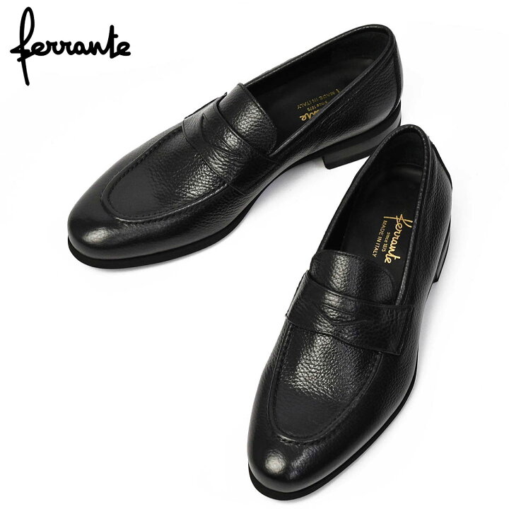 楽天市場】Ferrante【フェランテ】コインローファー ISEO RASTY NERO  