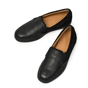 ANTONIO PIO MELEyAgjIsI[zAZIZ Xb|Xj[J[ LIZARD VELOUR U[h xAXG[h NERO ubN