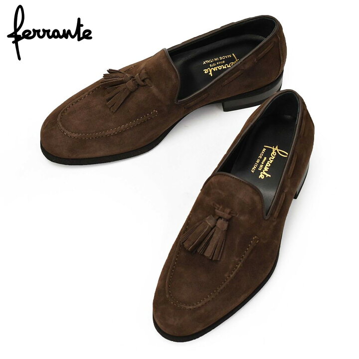楽天市場】Ferrante【フェランテ】タッセルローファー ARNO CAMOSCIO T 