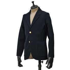 Finjack【フィンジャック】シングルニットジャケット FGM2 G HALF MILANO C BLU 544KN ミラノリブコットン ネイビー