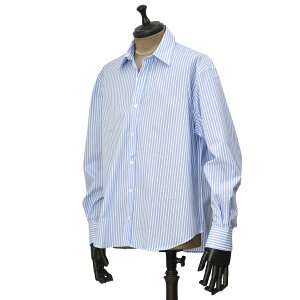 �yFINAL SALE�zOSVALDO TRUCCHI�y�I�Y�o���h �g���b�L�z�V���c LINK OVERSIZE S2531 07 �X�g���C�v �R�b�g�� �u���[