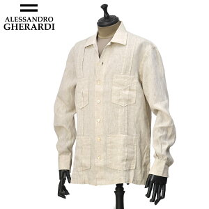 ALESSANDRO GHERARDI�y�A���b�T���h���E�Q�����f�B�z�V���c�u���]�� GUAYABERA 1082 921 ���l�� �x�[�W��
