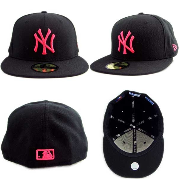 ニューエラ キャップ ピンクロゴ ニューヨーク ヤンキース ブラック/ホットピンクNew Era Cap PINK LOGO New York  Yankees Black/Hot Pink【あす楽対応_近畿】【あす楽対応_中国】【あす楽対応_四国】【あす楽対応_九州】 | 