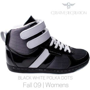 y󂠂z ySALEzNGCeBu NG[V EB[Y ubN/zCg |J hbgCreative Recreation CR8 WCR3939 DICOCO WOMENS Black/White Polka Dots
