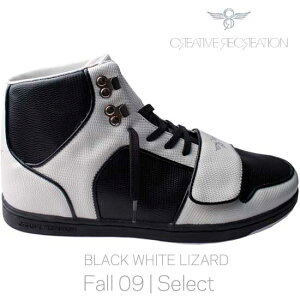 y󂠂z ySALEzNGCeBuNG[V ZTI ZNg ubN/zCg U[hCreative Recreation CR8 CR439 CESARIO Select Black/White Lizard