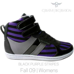 y󂠂z ySALEzNGCeBuNG[V fBRR EB[Y ubN/p[v XgCvCreative Recreation CR8 WCR439 DICOCO Black/Purple Stripes