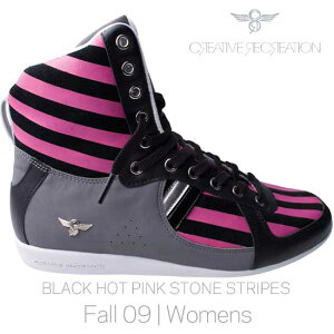 y󂠂z ySALEzNGCeBuNG[V K[ nC ubN/zbgsNCreative Recreation CR8 WCR75HI39 GALOW HI WOMENS Black/Hot Pink
