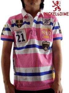 �ySALE�z�j�b�P�����_�C�� S/S �|���V���c �|�� �s�P M C �s���NNICKEL&DIME S/S Polo Shirt POLO PIQUET RIGATO M C Pink