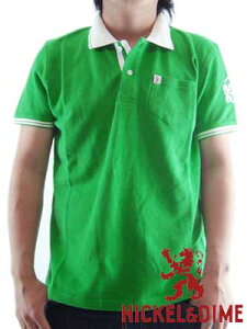 �ySALE�z�j�b�P�����_�C�� S/S �|���V���c �|�� �s�P M C �O���[��NICKEL&DIME S/S Polo Shirt POLO PIQUET M C Green