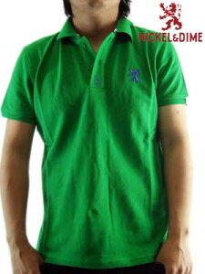 �ySALE�z�j�b�P��&�_�C�� S/S �|���V���c �s�P M C �O���[��NICKEL&DIME S/S Polo Shirt PIQUET M C Green