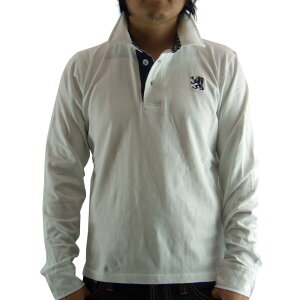 �ySALE�z�j�b�P�����_�C�� L/S �|���V���c �|�� M L �W���[�W�[ �z���C�gNICKEL&DIME L/S Polo Shirt POLO M L JERSEY White