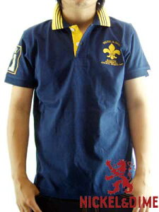 �ySALE�z�j�b�P�����_�C�� S/S �|���V���c �|�� M C �W���[�W�[ ���S �l�C�r�[NICKEL&DIME S/S Polo Shirt POLO M C JERSEY LOGO Navy