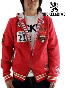 �ySALE�z�j�b�P�����_�C�� �W���r�[�m �R�� �J�v�`�� C �W�b�v �t�F���p ���b�hNICKEL&DIME GUIBBINO CON CAPPUCCIO C ZIP FELPA Red