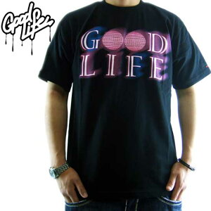 �ySALE�z�O�b�h���C�t S/S T�V���c ���X�g �l�I�� ���S TEE �u���b�N/�p�[�v��Good Life S/S TEE LAST NEON LOGO TEE Black/Purple
