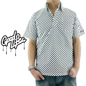 �ySALE�z�O�b�h���C�t �v���I�[�o�[ �X�g���C�v�V���c �u���b�N/�z���C�g Good Life Pullover Stripe Shirt Black/White